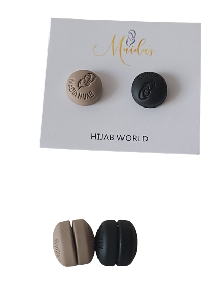Hijab magnets black & beige
