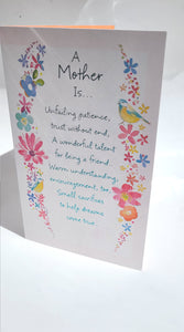 A Mother is... Mother's Day greeting card