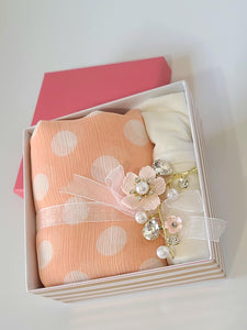 ELEGANT POLKA DOT HIJAB GIFT SET