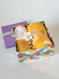 YELLOW POLKA DOT HIJAB GIFT SET