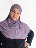 Lavender Fog double loop instant hijab