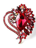 Scarlet Flame Brooch