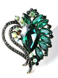 Emerald Luxe Brooch