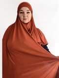 Terracotta Glow Instant Shawl