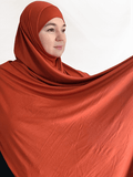 BURNT SIENNA INSTA JERSEY SHAWL