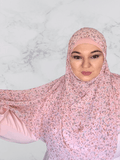 Maida's Hijab world pink floral hijab 