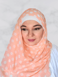 ELEGANT POLKA HIJAB SHAWL GIFT SET
