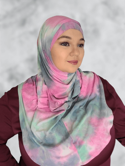 Marble pink Enisa hijab