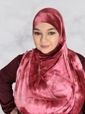Marble cherry instant shawl