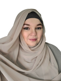 Stone beige square hijab