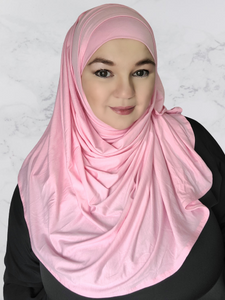 INSTANT JERSEY SHAWL, ROSY PINK