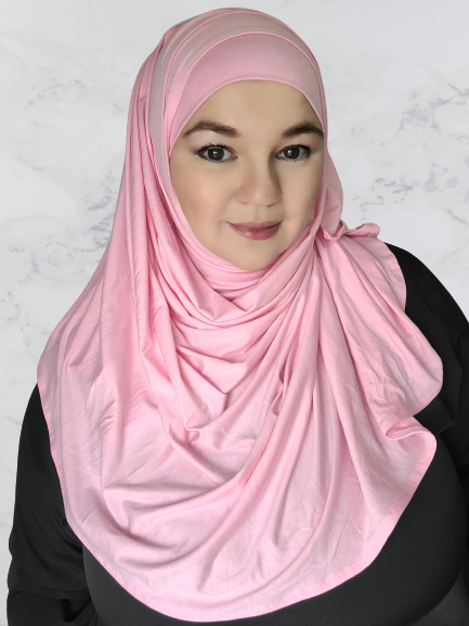 INSTANT JERSEY SHAWL, ROSY PINK