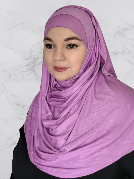 Orchid pink instant jersey shawl