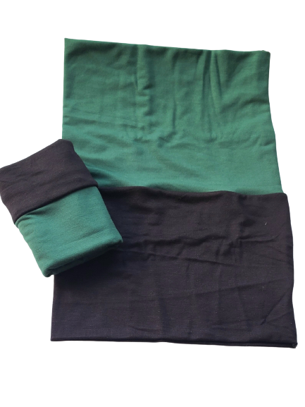 Forrest green & black