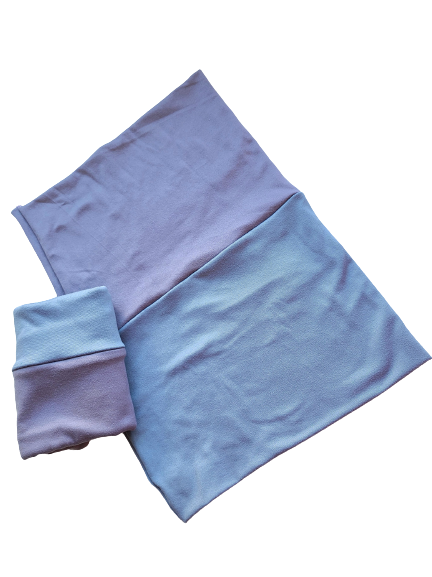 Blue-gray & dusty lavender hijab cap