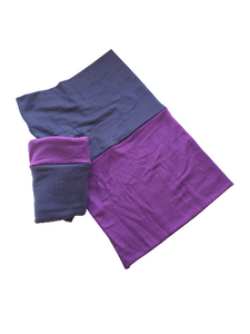Dark navy & purple hijab undercap