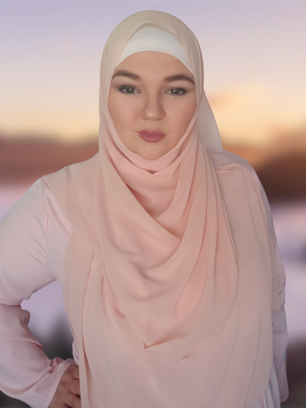 Touch of peach  chiffon hijab