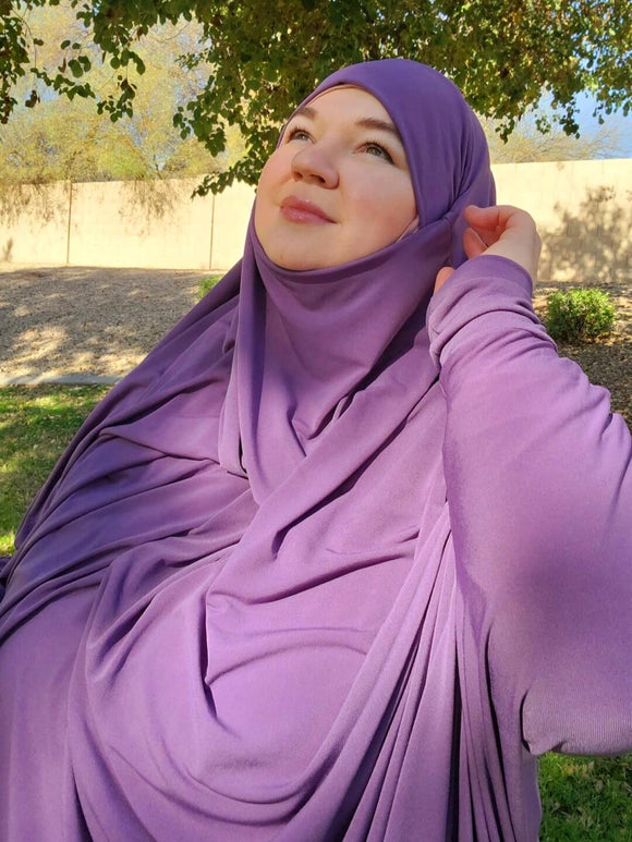PRAYER HIJAB SET PURPLE