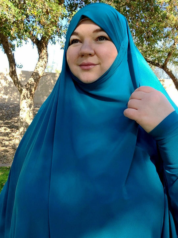 PRAYER HIJAB SET EMERALD GREEN