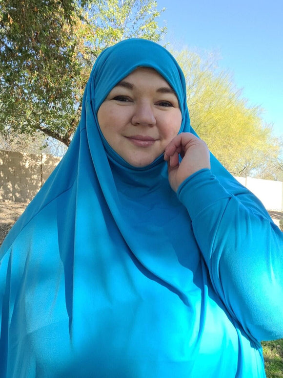 PRAYER HIJAB SET SKY BLUE