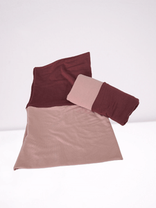 OLD ROSEWOOD & LIGHT MAUVE PINK