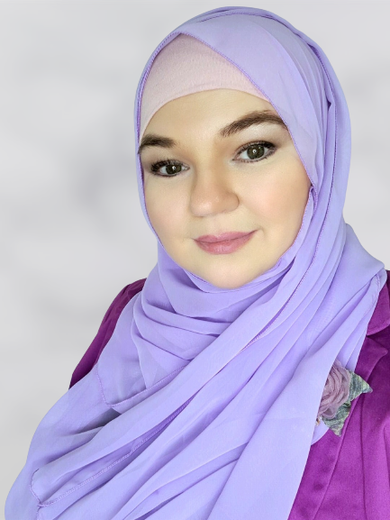 Lavender chiffon Square hijab