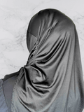 Black Halima two piece hijab