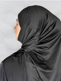 Black Halima two piece hijab