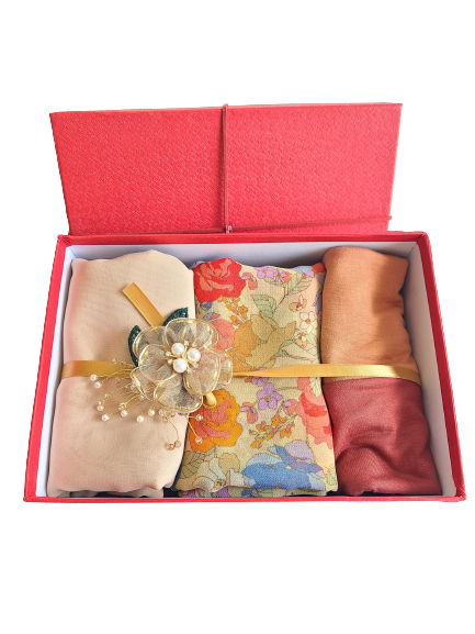 Maida's Hijab World floral gift set hijabs 