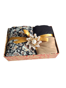 FLORAL SQUARE HIJAB GIFT SET